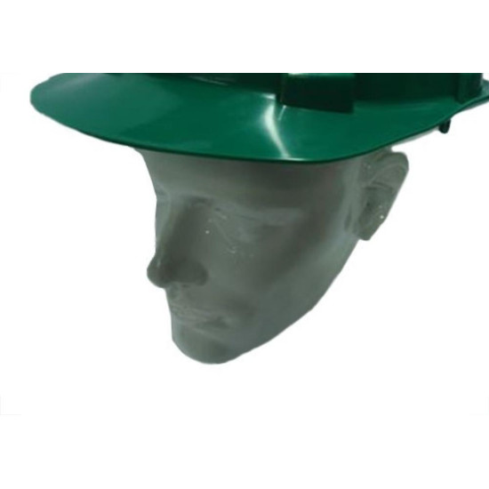 Capacete Com Carneira Ledan Plastico Verde 2533 Capacete Com Carneira Ledan Plastico Verde 2533