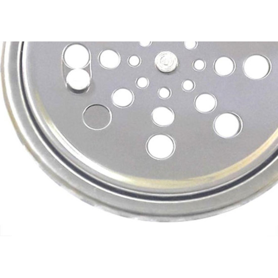 Grelha Inox Clarinox Caixilho Redonda 10Cm Fecho 5087