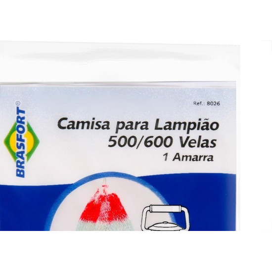 Camisa Brasfort P/Lampiao 500/600V Pc - Kit C/12 Camisa Brasfort P/Lampiao 500/600V Pc - Kit C/12