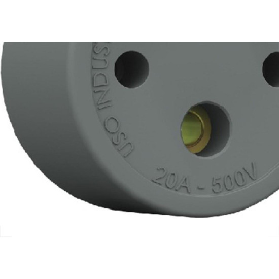 Tomada Externa Lumibras Nylon/Fibra 2X20 22.1 - Kit C/10 Tomada Externa Lumibras Nylon/Fibra 2X20 22.1 - Kit C/10