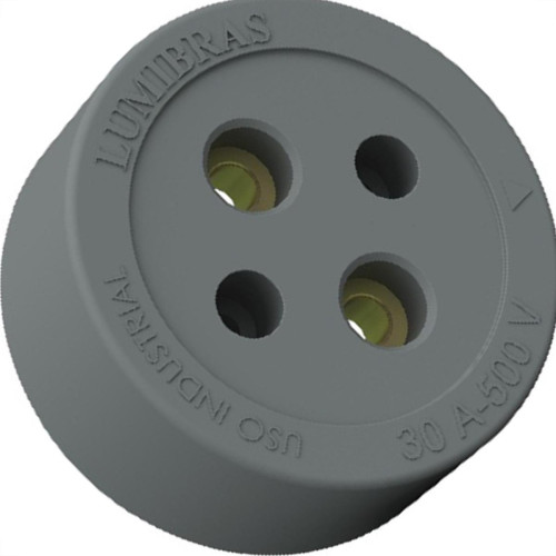 Tomada Externa Lumibras Nylon/Fibra 2X30 23.1 - Kit C/10 Tomada Externa Lumibras Nylon/Fibra 2X30 23.1 - Kit C/10