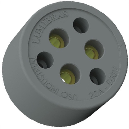 Tomada Externa Lumibras Nylon/Fibra 3X20 32.1 - Kit C/10 Tomada Externa Lumibras Nylon/Fibra 3X20 32.1 - Kit C/10