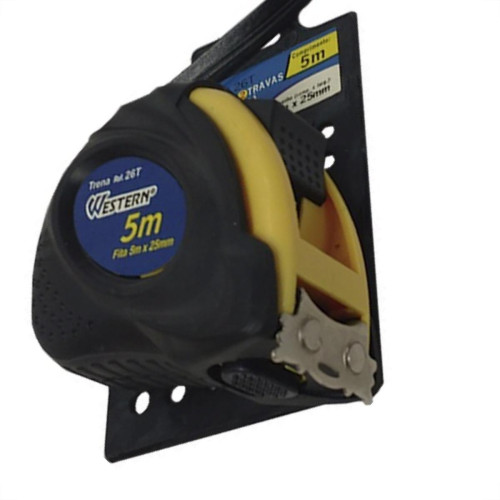 Trena Western Protecao Emborrachada 5M/25 Com Trava 26T Trena Western Protecao Emborrachada 5M/25 Com Trava 26T