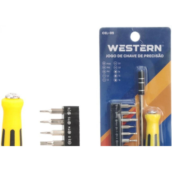 Chave De Precisao Western Celular Kit Com 10 Pecas Cel-09