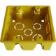 Caixinha Luz Plastica 4X4 Mondiale Amarela Orelha Plastica 2000 - Kit C/50 Caixinha Luz Plastica 4X4 Mondiale Amarela Orelha Plastica 2000 - Kit C/50