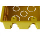 Caixinha Luz Plastica 4X4 Mondiale Amarela Orelha Plastica 2000 - Kit C/50 Caixinha Luz Plastica 4X4 Mondiale Amarela Orelha Plastica 2000 - Kit C/50