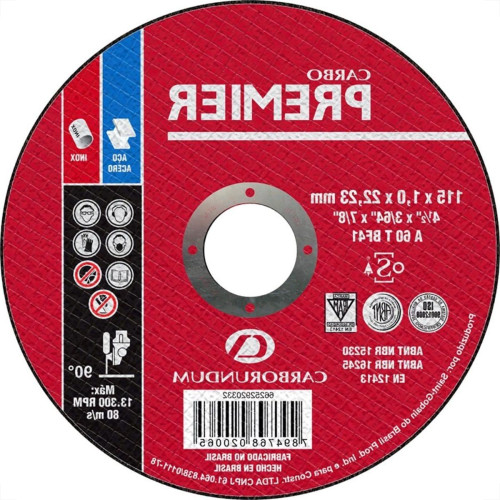 Disco De Corte Para Inox Carborundum 4.1/2 X 1,0Mm X 7/8 Disco De Corte Para Inox Carborundum 4.1/2 X 1,0Mm X 7/8