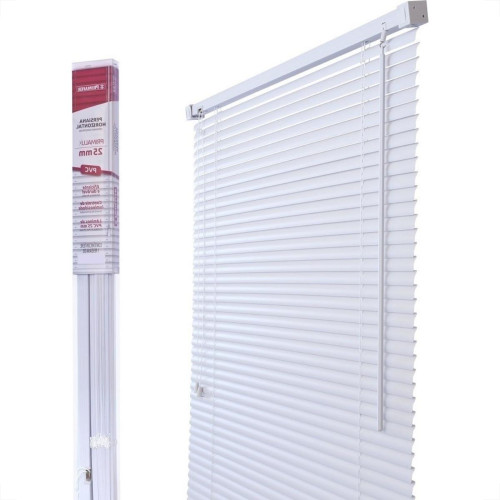 Persiana Horizontal Pvc Branca L140Cm X A130Cm X 25Mm Pr2905-2 Persiana Horizontal Pvc Branca L140Cm X A130Cm X 25Mm Pr2905-2