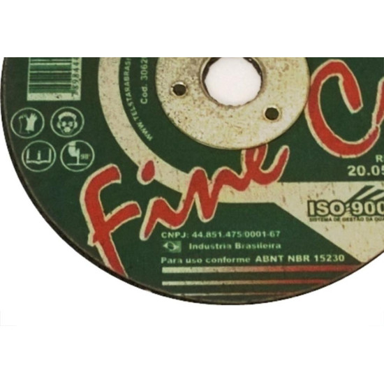 Disco De Corte Para Inox Telstar 3 X 1,0Mm X 3/8 306201 - Kit C/5 