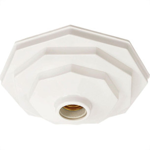 Kit C/2 - Plafonier Pvc Pavilonis 910 Branco Sextavado So...