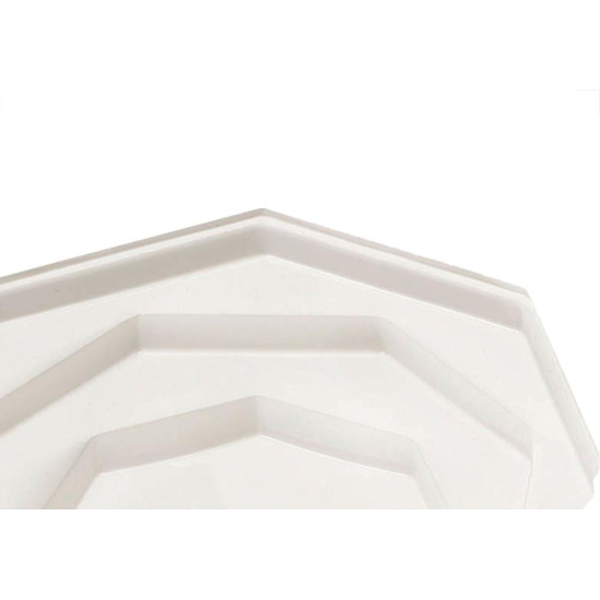 Kit C/3 - Plafonier Pvc Pavilonis 910 Branco Sextavado So... Kit C/3 - Plafonier Pvc Pavilonis 910 Branco Sextavado So...