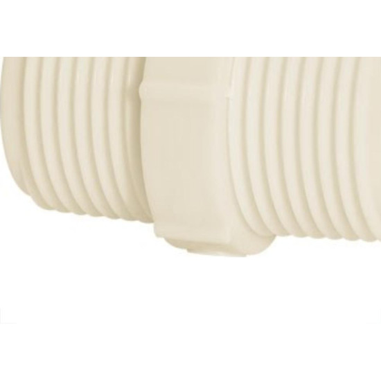 Niple Branco Amanco Rosca/Rosca 1.1/2X1.1/2 10201/11757 - Kit C/10 Niple Branco Amanco Rosca/Rosca 1.1/2X1.1/2 10201/11757 - Kit C/10