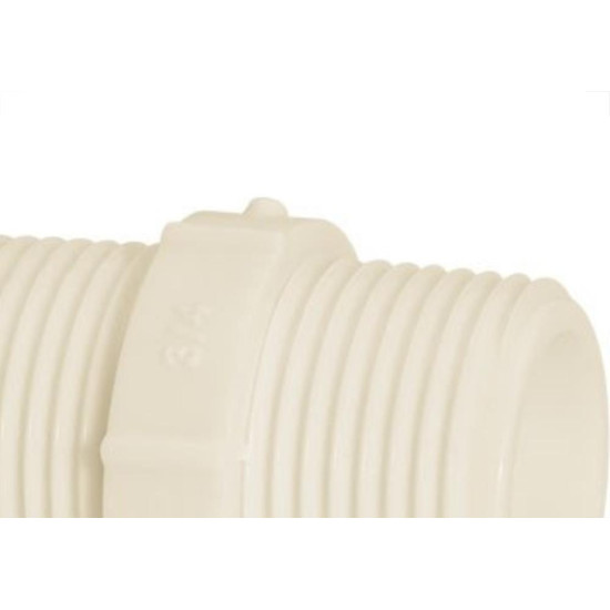 Niple Branco Amanco Rosca/Rosca 1.1/2X1.1/2 10201/11757 - Kit C/10 Niple Branco Amanco Rosca/Rosca 1.1/2X1.1/2 10201/11757 - Kit C/10