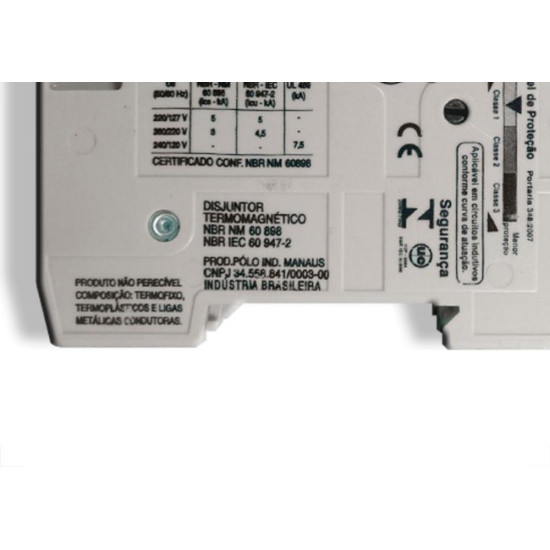 Disjuntor Siemens Din Tripolar 4A A7B10000046408 Disjuntor Siemens Din Tripolar 4A A7B10000046408