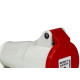 Acoplamento Steck 380V 3 Polos+Terra 16A Vermelho N4056