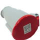 Acoplamento Steck 380V 3 Polos+Terra 32A Vermelho N4256