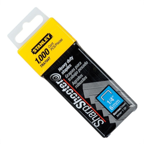 Grampo Grampeador Stanley 704 Para Tr100 1/4''Mil Tra704T Grampo Grampeador Stanley 704 Para Tr100 1/4''Mil Tra704T