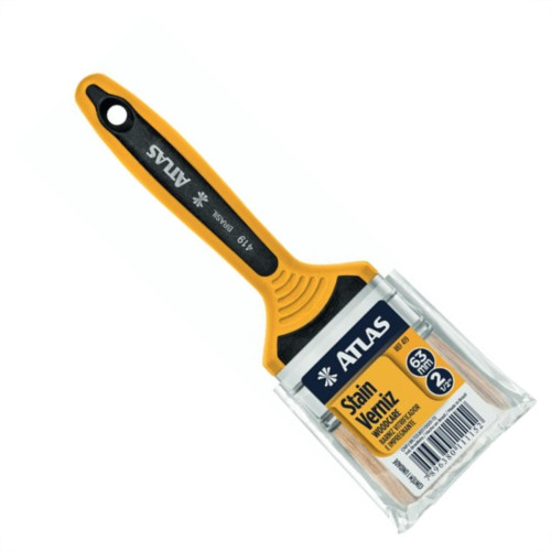 Pincel Trincha Pintura Atlas Dupla 2.1/2 419/6 - Kit C/12 Pincel Trincha Pintura Atlas Dupla 2.1/2 419/6 - Kit C/12