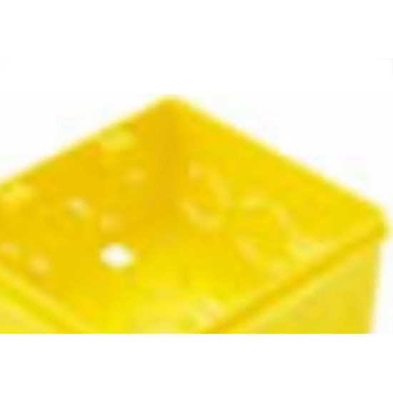 Caixinha Luz Plastica 4X4 Tramontina Amarela Orelha Pvc - Kit C/20