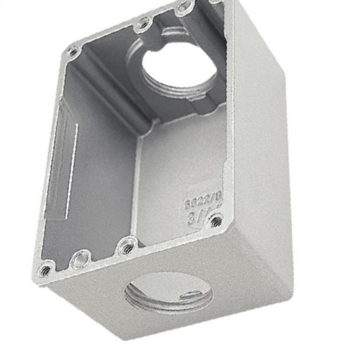 Caixa Piso Aluminio Tramontina 4X2 Entrada/Saida Baixa 3/4''
