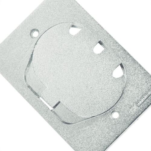 Placa Piso Aluminio Tramontina 4X2 Unha Para 1 Rj45 56121/088 Placa Piso Aluminio Tramontina 4X2 Unha Para 1 Rj45 56121/088
