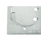 Placa Piso Aluminio Tramontina 4X2 Unha Para 1 Rj45 56121/088 Placa Piso Aluminio Tramontina 4X2 Unha Para 1 Rj45 56121/088