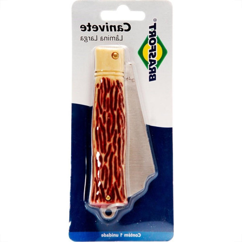 Canivete Brasfort Inox Larga 8119 Canivete Brasfort Inox Larga 8119