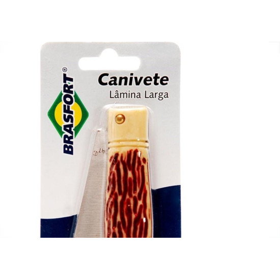Canivete Brasfort Inox Larga 8119 Canivete Brasfort Inox Larga 8119