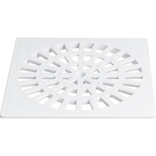 Grelha Plastica Herc Quadrada Branca 15X15 284 - Kit C/6 