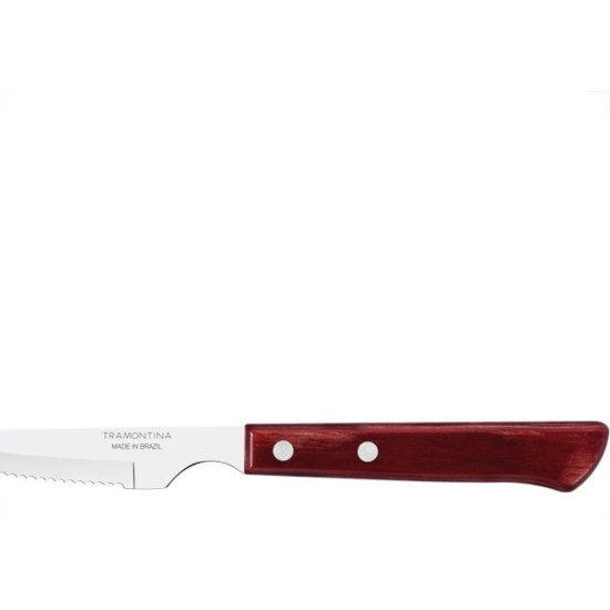 Faca Tramontina Churasco Cabo Polywood Longo Com 12 Pecas 21109/074