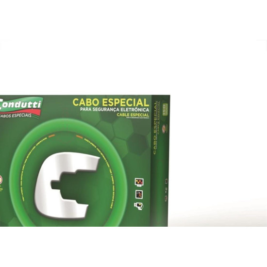 Fio Cabo Manga 6 Vias Video Porteiro Branco 100M