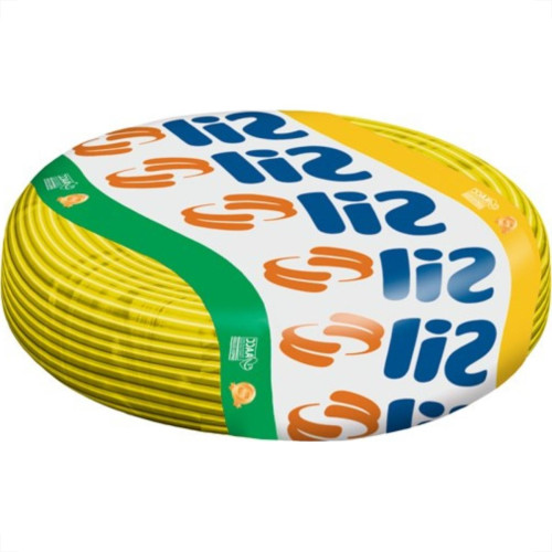 Fio Cabinho Flexivel Sil 4,0 Amarelo 100M
