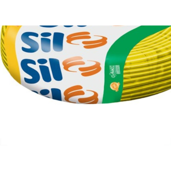 Fio Cabinho Flexivel Sil 4,0 Amarelo 100M