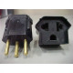 Pino Adaptador (Entrada =3 Redondo/Saida =2 Universal+Redondo) Fernik Preto 508T-1-1 - Kit C/20 Pino Adaptador (Entrada =3 Redondo/Saida =2 Universal+Redondo) Fernik Preto 508T-1-1 - Kit C/20