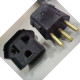 Pino Adaptador (Entrada =3 Redondo/Saida =2 Universal+Redondo) Fernik Preto 508T-1-1 - Kit C/20 Pino Adaptador (Entrada =3 Redondo/Saida =2 Universal+Redondo) Fernik Preto 508T-1-1 - Kit C/20