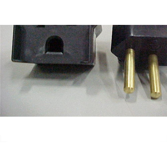Pino Adaptador (Entrada =3 Redondo/Saida =2 Universal+Redondo) Fernik Preto 508T-1-1 - Kit C/20 Pino Adaptador (Entrada =3 Redondo/Saida =2 Universal+Redondo) Fernik Preto 508T-1-1 - Kit C/20