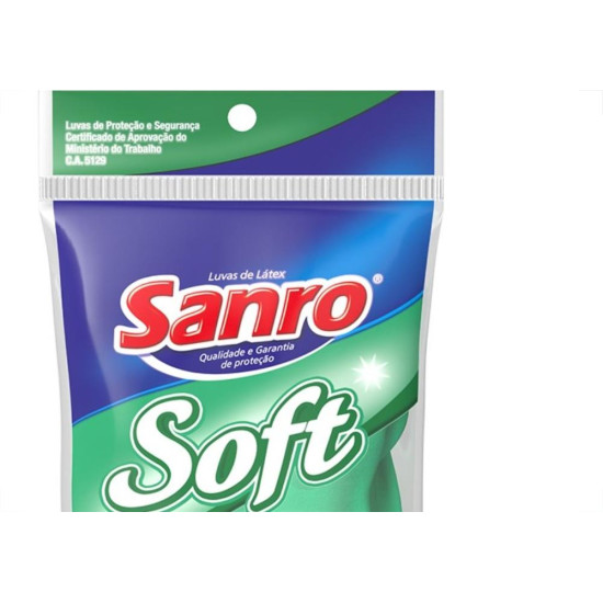 Luva Sanro Soft Forrada Tam.M Par