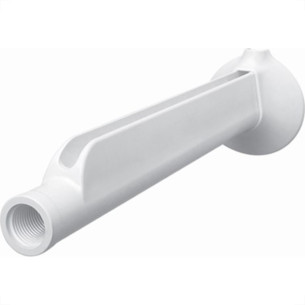 Braco Para Chuveiro Plastico Fame 30Cm Branco