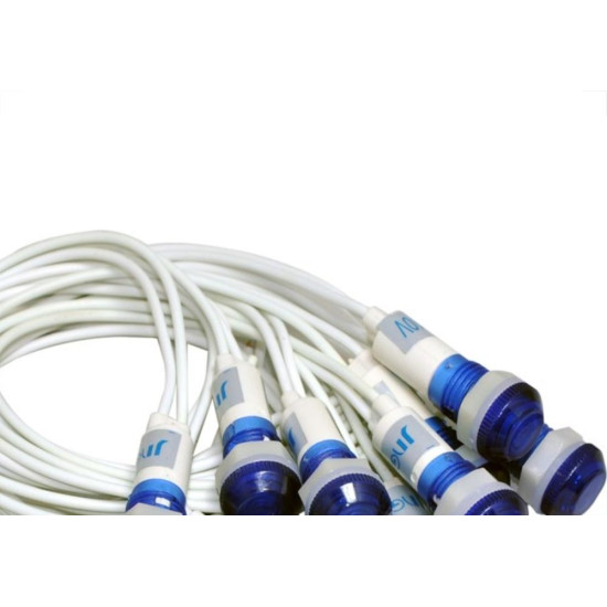 Sinaleiro Jng Com Rabicho Plr108 127V Azul 52155 - Kit C/10 Sinaleiro Jng Com Rabicho Plr108 127V Azul 52155 - Kit C/10