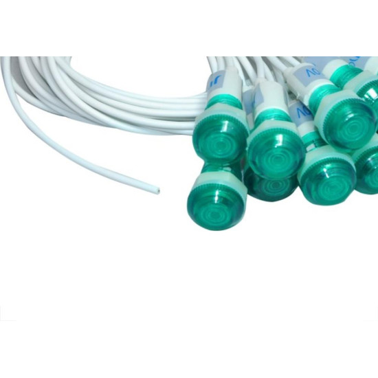 Sinaleiro Jng Com Rabicho Plr108 127V Verde 52154 - Kit C/10