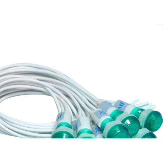 Sinaleiro Jng Com Rabicho Plr108 127V Verde 52154 - Kit C/10