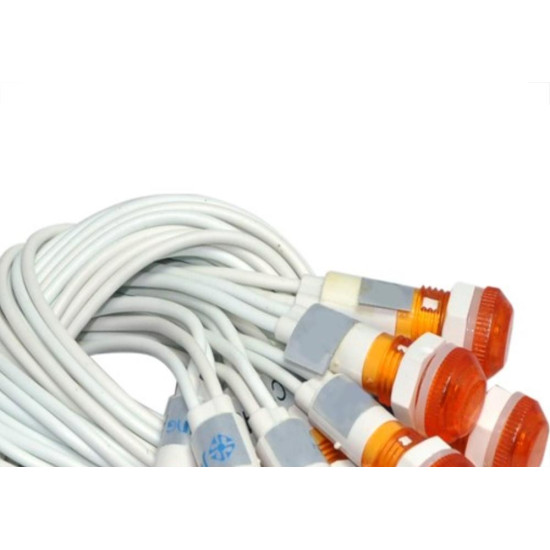 Sinaleiro Jng Com Rabicho Plr108 220V Amarelo 52159 - Kit C/10