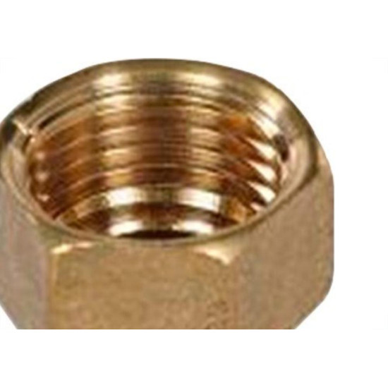 Aumento Torneira Metais Rei Latao Amarelo 1/2 Curto 1,5 10019 - Kit C/6 Aumento Torneira Metais Rei Latao Amarelo 1/2 Curto 1,5 10019 - Kit C/6