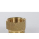 Aumento Torneira Metais Rei Latao Amarelo 3/4 Curto 1,5 10022 - Kit C/6 Aumento Torneira Metais Rei Latao Amarelo 3/4 Curto 1,5 10022 - Kit C/6