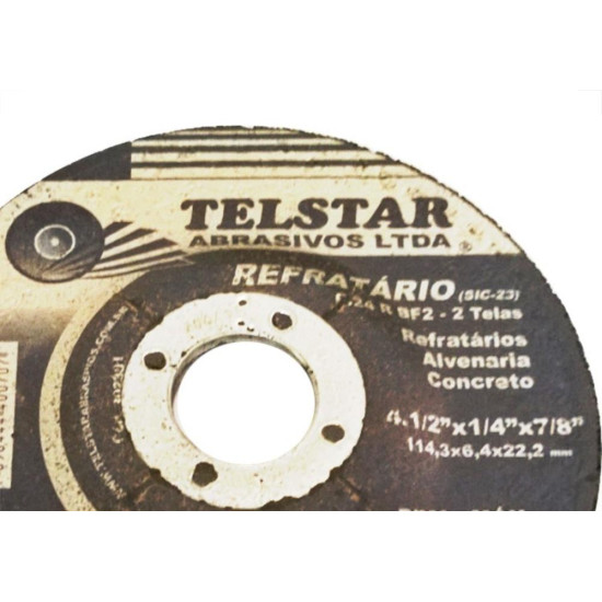 Disco Desbaste Telstar Concreto 4.1/2 302301 - Kit C/5 