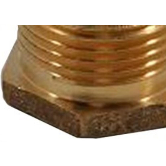Bucha Reducao Torneira Metais Rei Latao Amarela 3/4X1/2 10026 - Kit C/6 Bucha Reducao Torneira Metais Rei Latao Amarela 3/4X1/2 10026 - Kit C/6