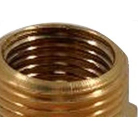 Bucha Reducao Torneira Metais Rei Latao Amarela 3/4X1/2 10026 - Kit C/6 Bucha Reducao Torneira Metais Rei Latao Amarela 3/4X1/2 10026 - Kit C/6