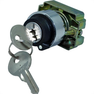 Comutador Jng Metalico Lay5-Bg21 2 Posicao Preto 52031