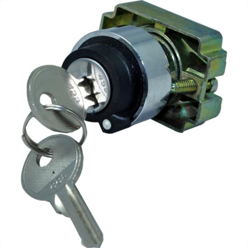 Comutador Jng Metalico Lay5-Bg21 2 Posicao Preto 52031