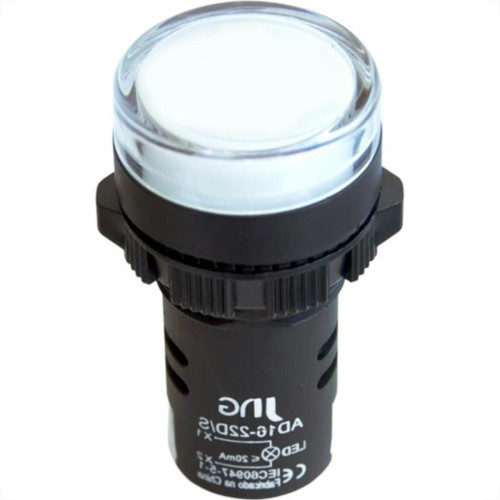 Sinaleiro Jng ''Led'' Plastico Ad16-22 220V Branco 52073 - Kit C/10